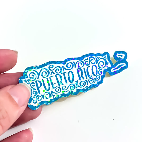 Puerto Rico Mandala Sticker