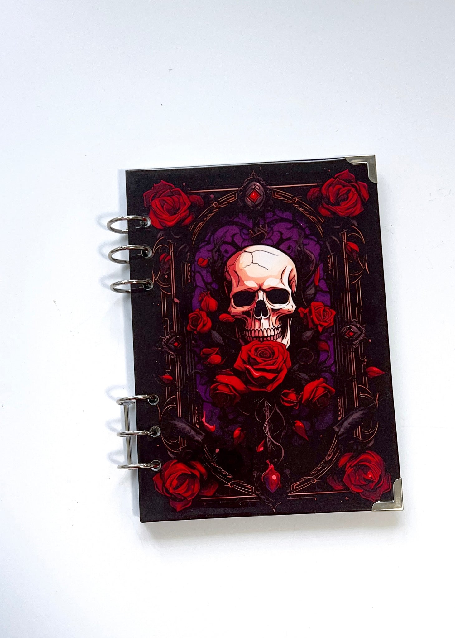 Hardcover Journal - Calavera y rosas (refillable)