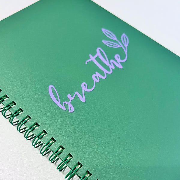 Breathe: Waterproof Hardcover Spiral Notebook