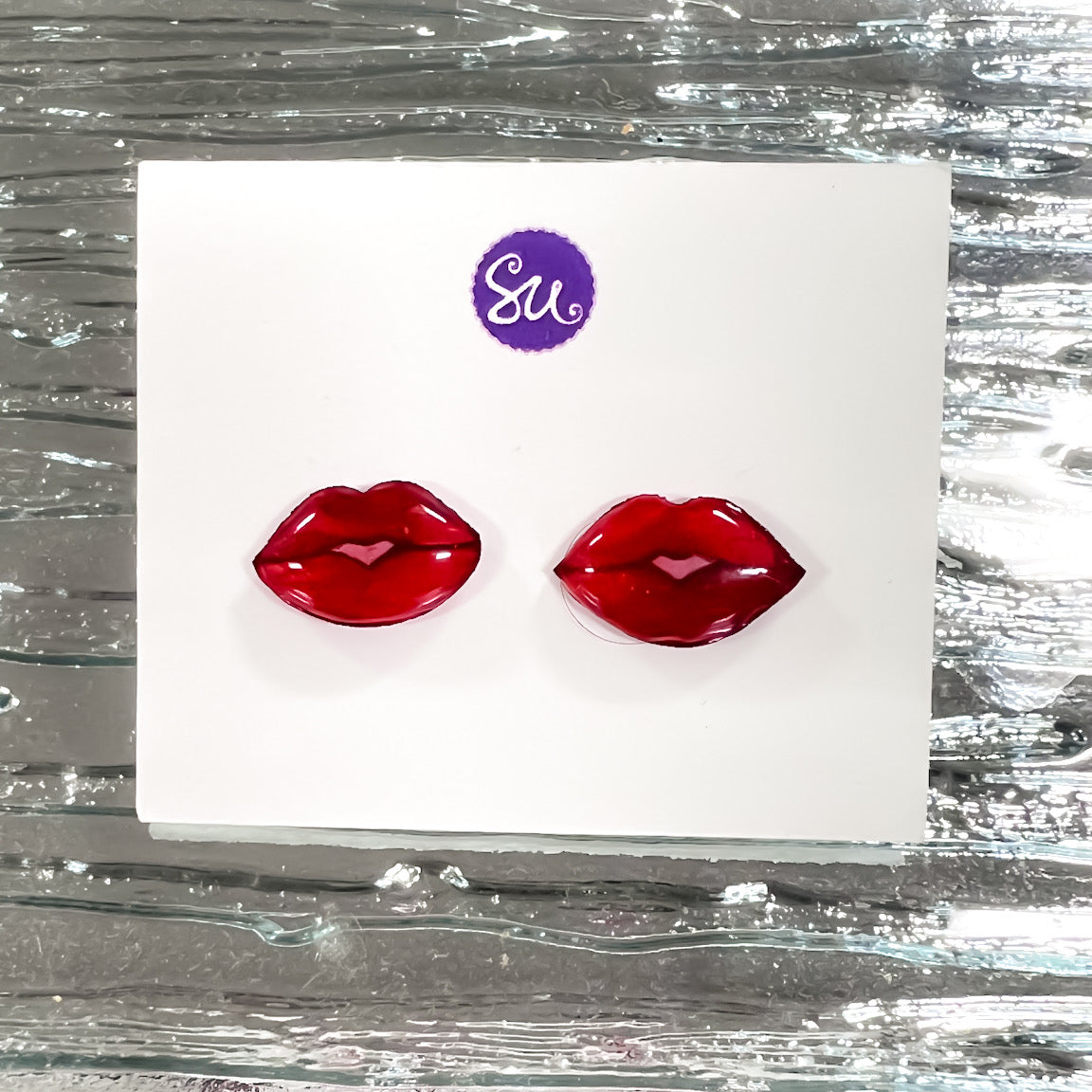 Red Lips Earrings