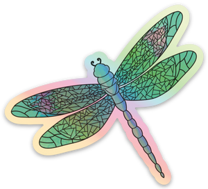 Dragonfly Holographic Sticker