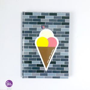 Hardcover Journal - Ice Cream (Coco, Piña y Parcha)