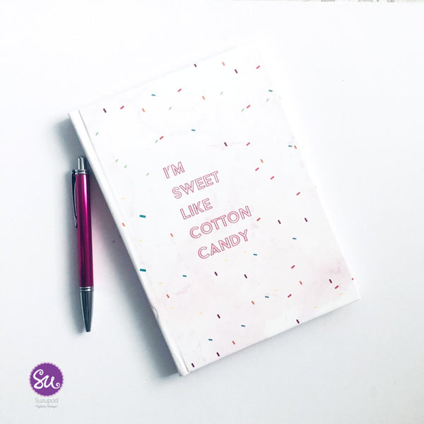 Hardcover Journal - Sweet Like Cotton Candy