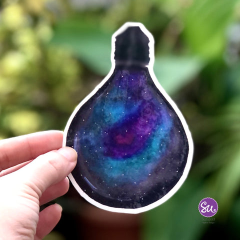 Sticker - Universe in a lightbulb